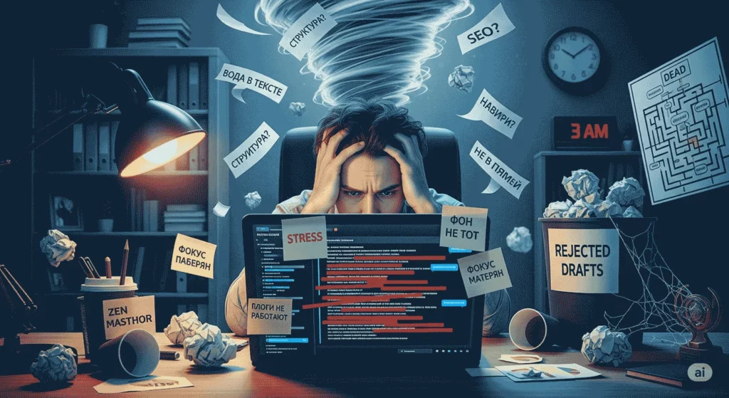 Бесплатный ИИ ассистент с автоподбором SEO и структурой.